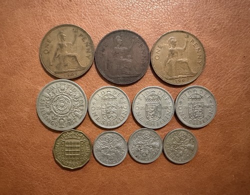 Modern pre decimal coins - uk,