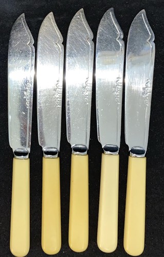 Vintage fish knives chrome - knives,