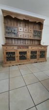 Large reclaimed pine effect farmhouse style dresser in need of some TLC