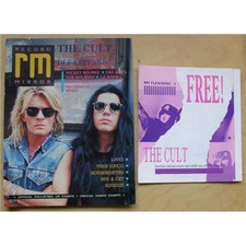 CULT RECORD MIRROR(FLEXI) MAGAZINE OCT 3 1987 - CULT COVER + FREE CULT FLEXI SIN