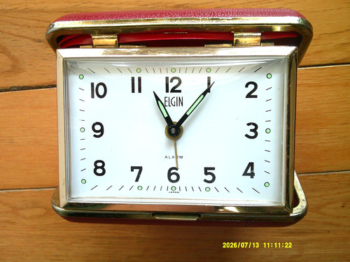 Vintage elgin travel alarm - elgin,