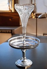 Silver Plate & Glass Single