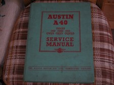 MAKERS SERVICE MANUAL FOR AUSTIN A40 DEVON, DORSET, COUNTRYMAN, VAN, PICK-UP