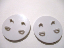 2 Irwin Toys 2001 Sailor Moon 11.5 inch Doll Stands Circular White Plastic 2000