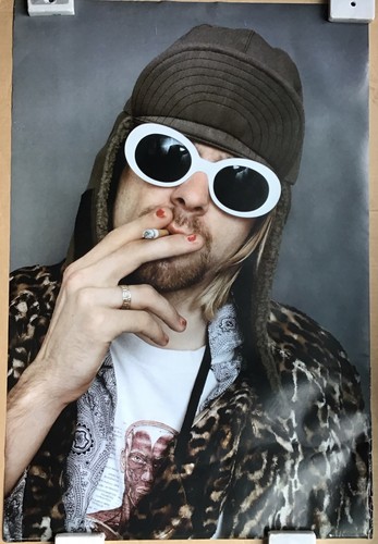 Kurt cobain white sunglass - kurt,