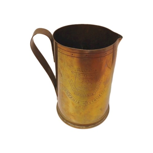 Militaria trench art brass - militaria,