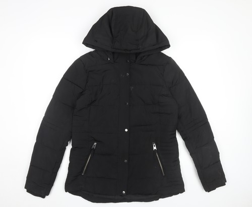 Wallis womens black hooded - black,