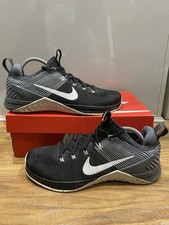 Men’s Black Grey Nike Metcon DSX Flyknit Basketball Shoes - Size UK 9