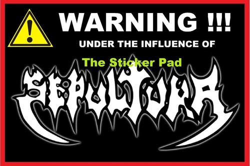 Vinyl sticker sepultura - sticker,