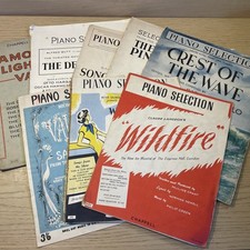 Vintage Sheet Music Piano Selection Valmouth Crest Wave Song Norway Desert Song