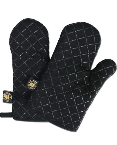 Pair oven gloves heat - of,