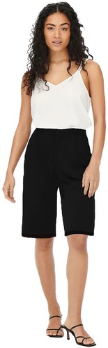 Plain black knee length shorts - knee,