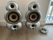Vintage B&W Loudspeakers Blueroom Minipod Speakers - Silver - Parts or Repair