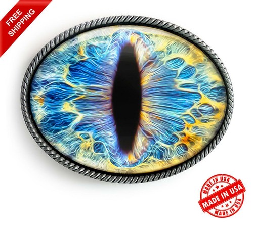 Blue cat eyeball belt - cat,
