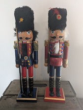 set of two wooden Christmas nutcrackers