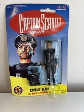 VINTAGE 1993 VIVID IMAGINATIONS CAPTAIN SCARLET CAPTAIN BLACK FIGURE