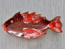 French Ceramic Plate Fish