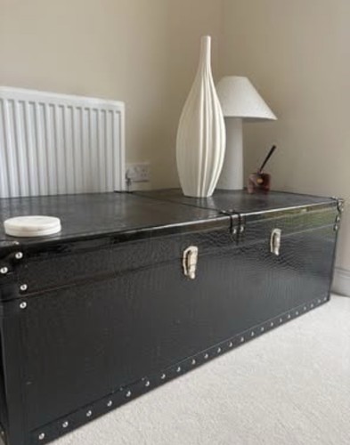 Black coffee table - table, chest