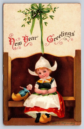 Postcard happy new year dutch - postcard,