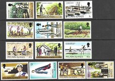 Pitcairn Islands 1977 - 1981 Views of Pitcairn 13 x Values MNH