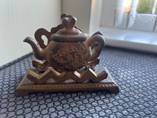 Small cast metal napkin holder - small,