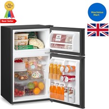 Compact 87L Black Fridge
