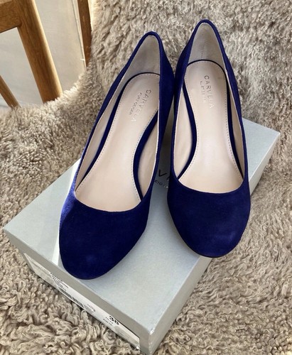 Carvela blue suede court shoe - carvela,