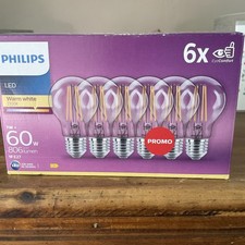 Philips E27 LED Light Bulbs, 6