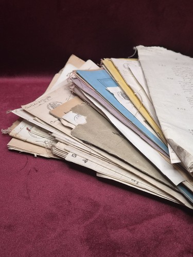 Lot antique french - of, notarial