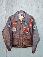 Vtg AVIREX G-1 US NAVY Patched