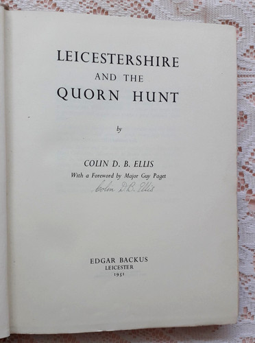 Leicestershire and the quorn - and,