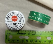 Vintage Pocket Tin Remington Arms Co. 100 Percussion Caps No. 11 Empty