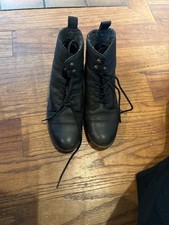 black fat face size 5 leather boots