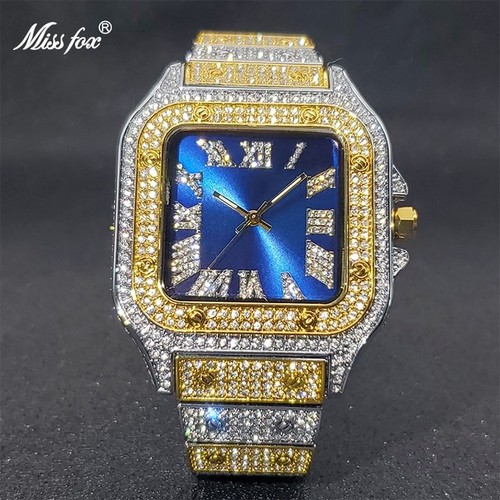 Luxury mens ice out square - luxury,