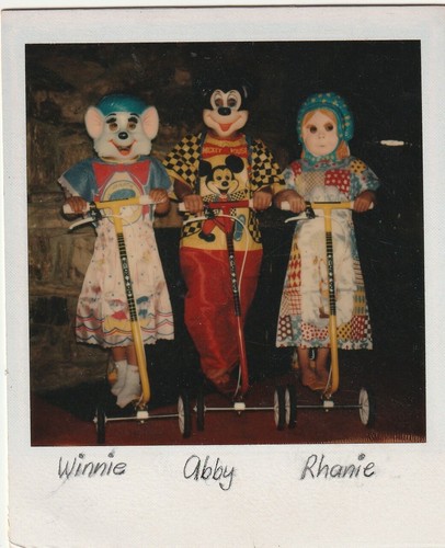 Vintage photo polaroid kids - vintage,