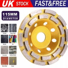 115mm Diamond Segment Grinding Wheel Disc Cup Marble Concrete Granite Stone UK