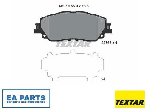 Brake pad set - disc, for
