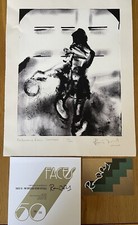 Ronnie Wood SIGNED Faces III Dressing Room Lithograph 156/200 Rolling Stones New