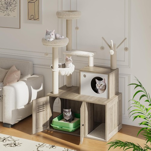Cat tree with litter - tree,