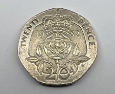 1982 20p - Twenty Pence Coin Rare  Collectable  Elizabeth II