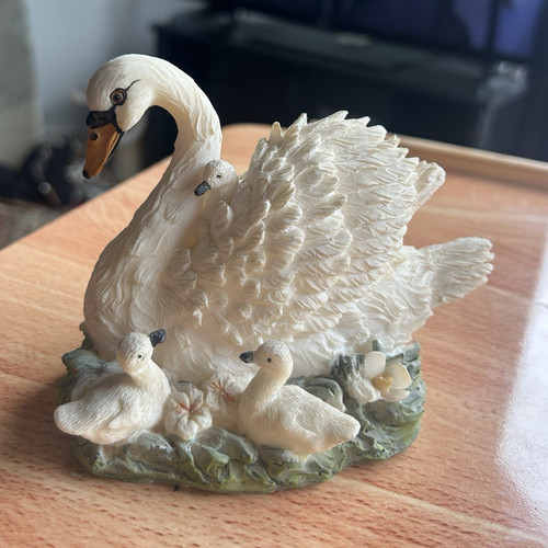 Ceramic pottery swan with - ceramic,