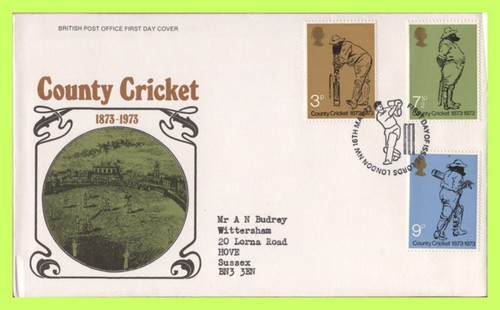 1973 cricket set on - cricket, post