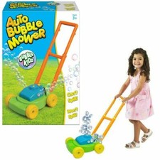 Kids Auto Bubble Lawn Mower Machine Blower Garden Party Toddler Toy Fun Gift 