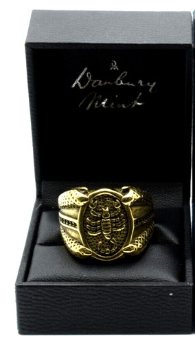 Ring gold plated scorpion - gold,