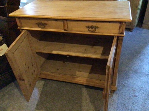 Antique pine dresser base.