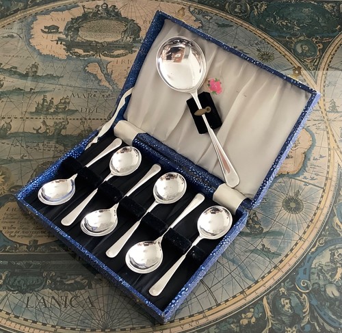 Vintage cased sheffield silver - vintage,