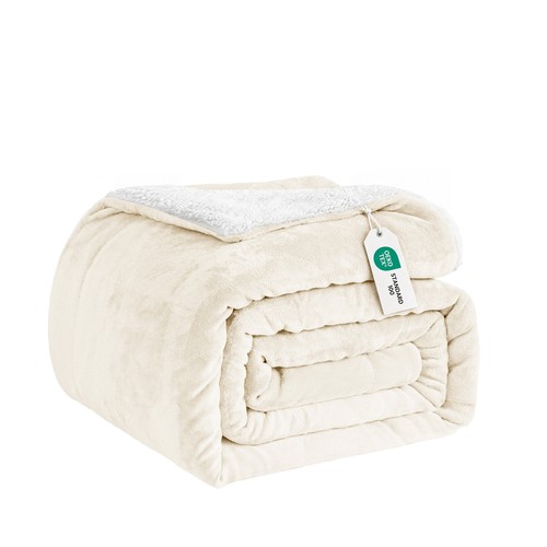 Bed throw blanket sherpa - blanket,