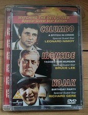 Watching The Detectives (Region 2) DVD - Kojak/Columbo/Ironside - Bruce Lee