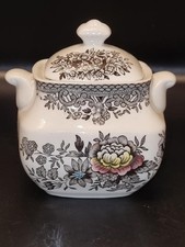 RARE Wedgwood Enoch  woodland Tunstall ltd Mini Sugar bowl with lid
