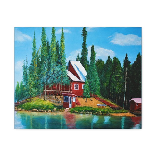 Lakeside red cabin matte - lakeside,